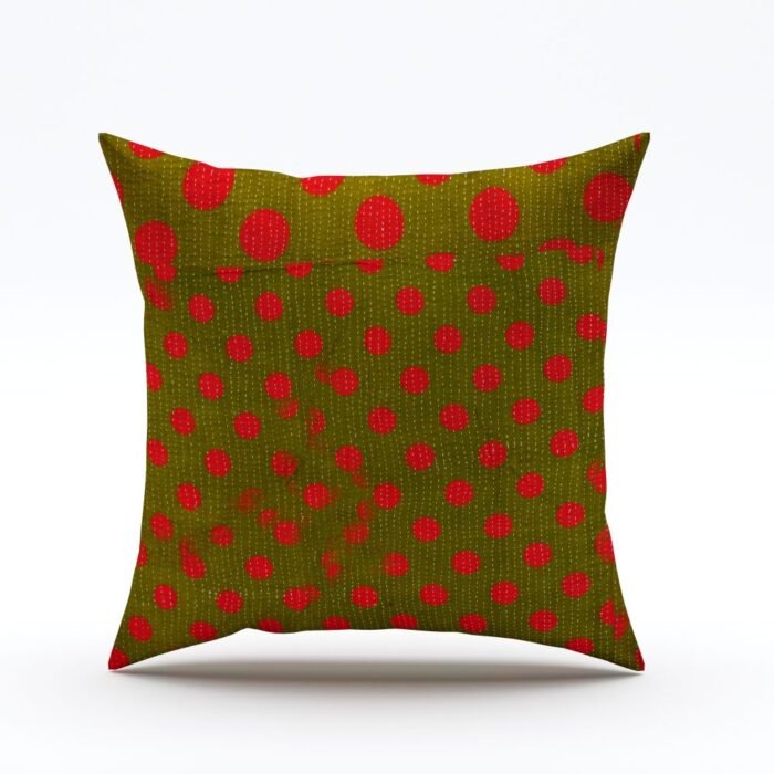 block print pillow cover, on white background